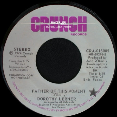 Dorothy Lerner - City Girl / Father Of This Moment side B