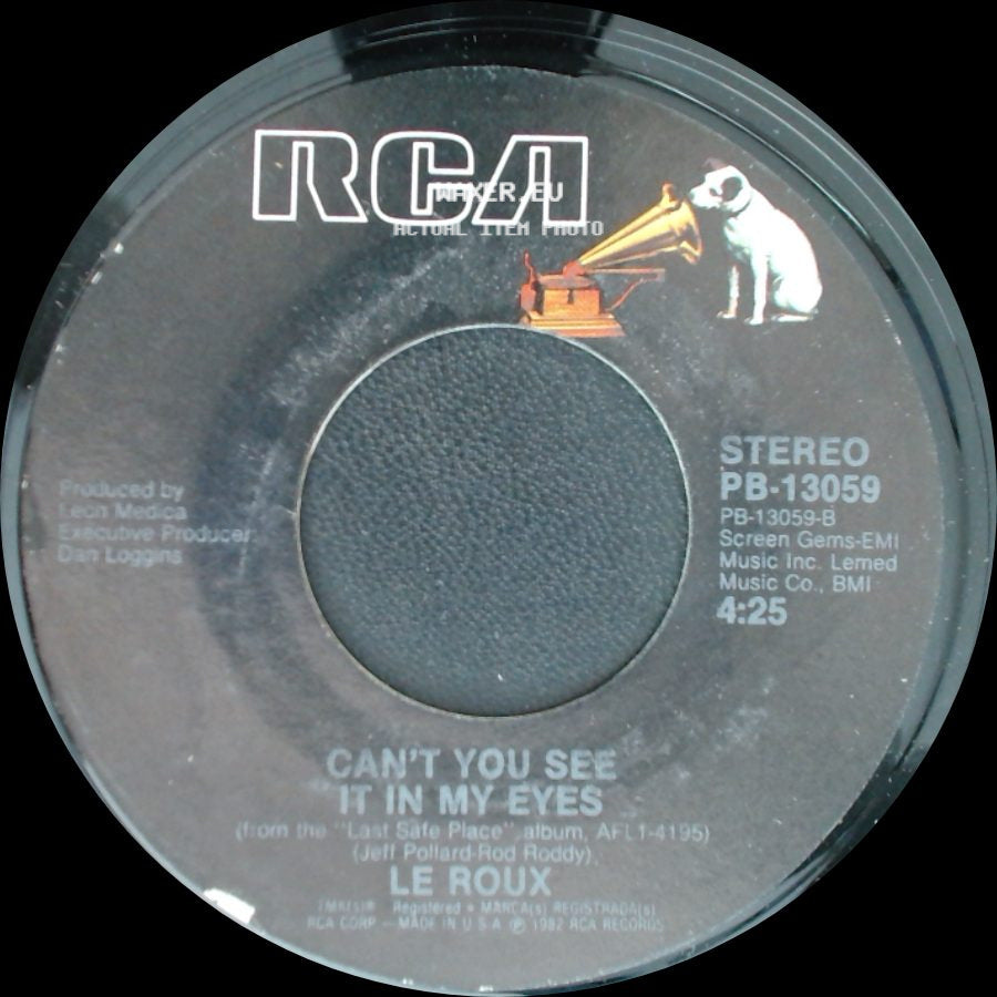 Le Roux - Can't You See It In My Eyes / Nobody Said It Was Easy (Lookin' For The Lights) side A