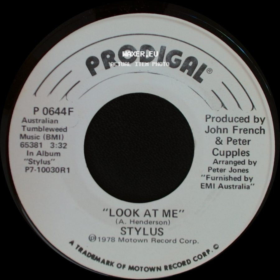 Stylus - Look At Me / Look At Me side A
