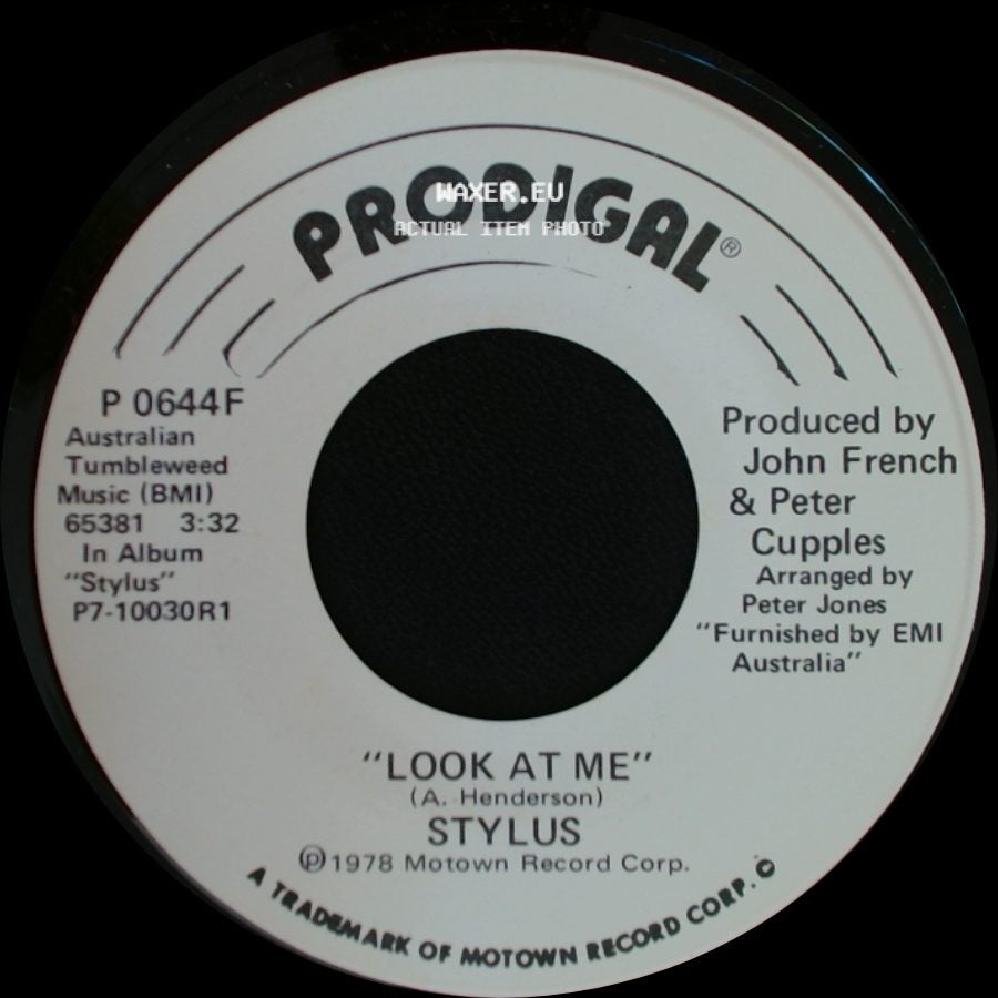 Stylus - Look At Me / Look At Me side B