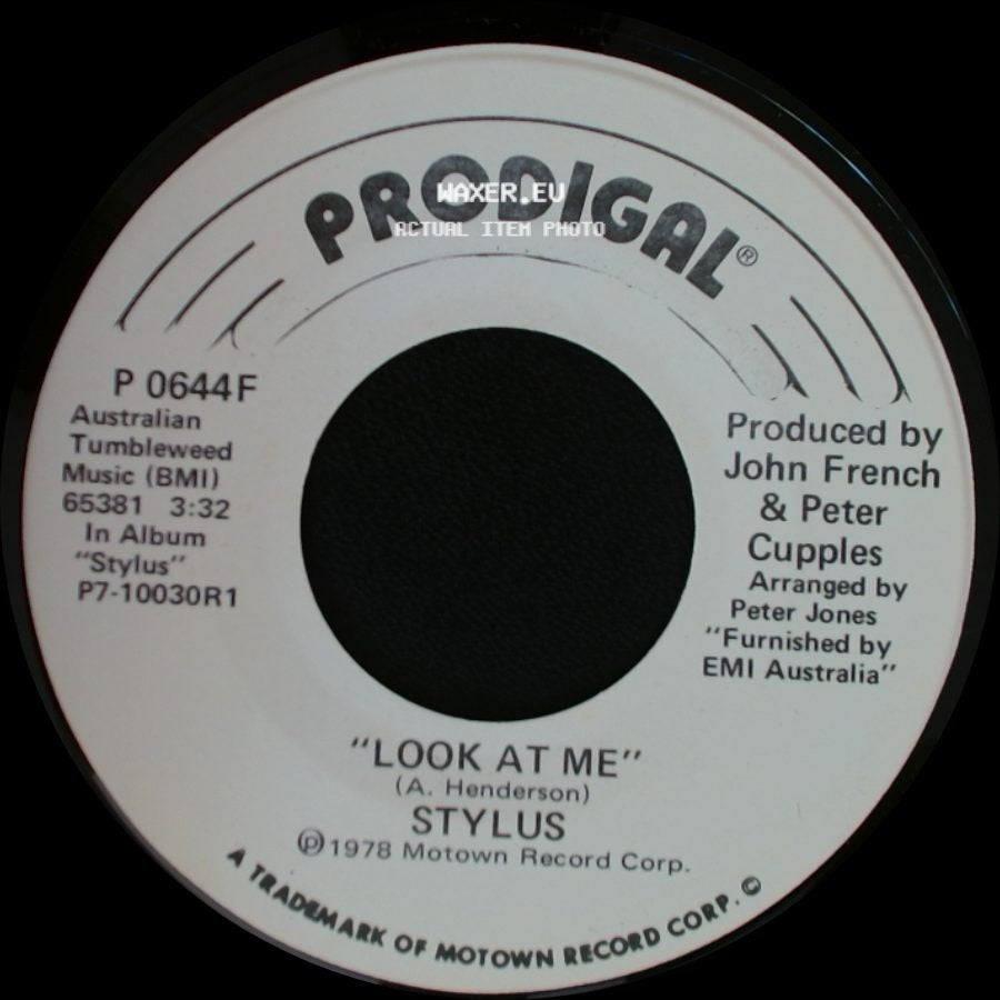 Stylus - Look At Me / Look At Me side A