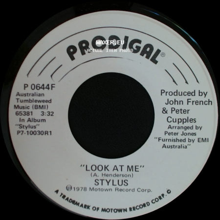 Stylus - Look At Me / Look At Me side B