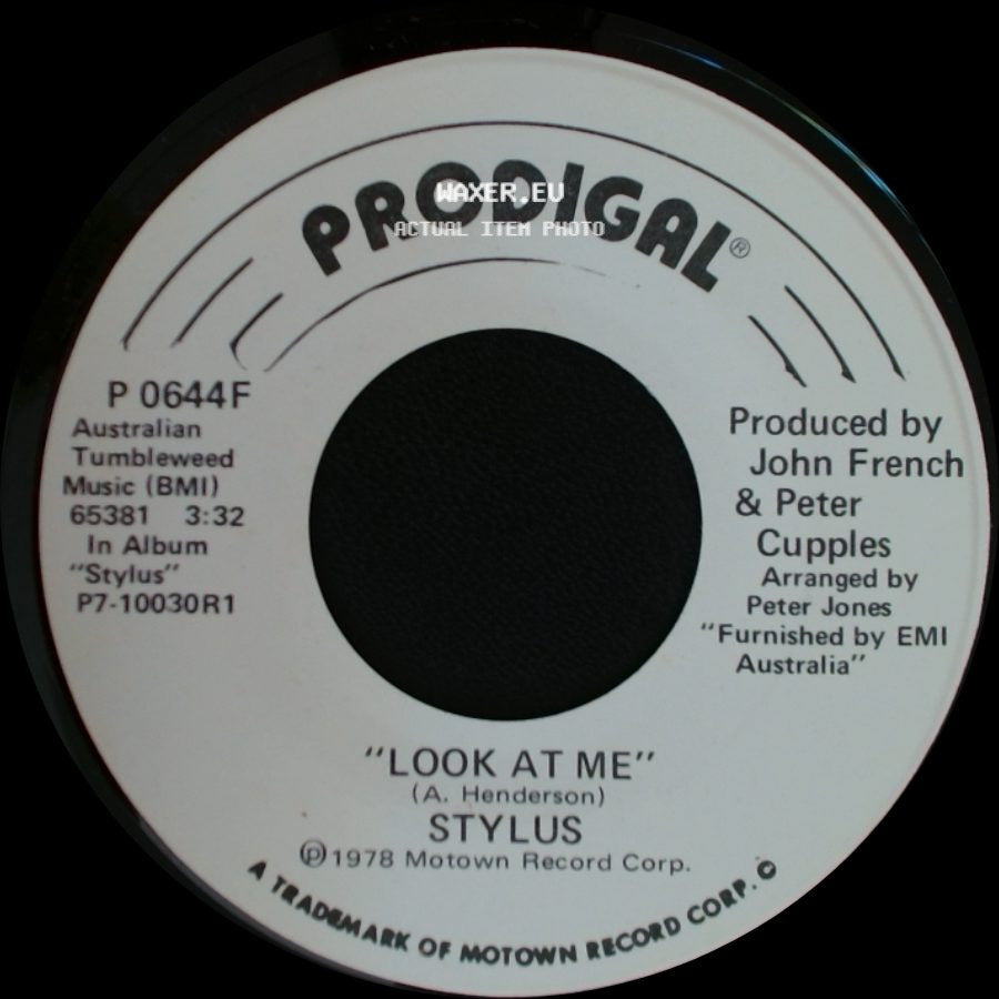 Stylus - Look At Me / Look At Me side B