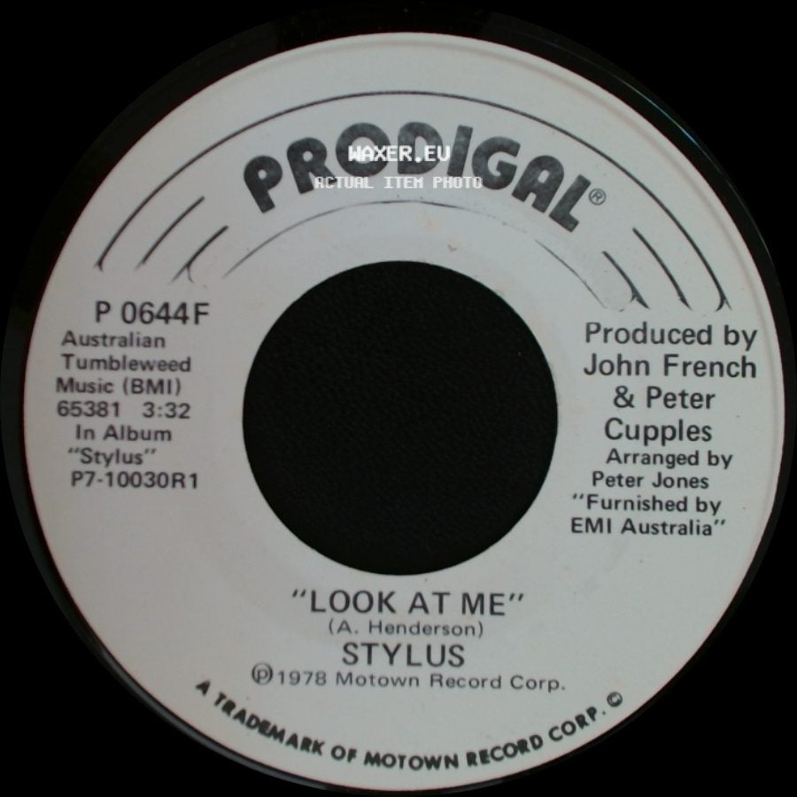 Stylus - Look At Me / Look At Me side A