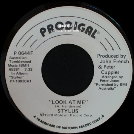 Stylus - Look At Me / Look At Me side B
