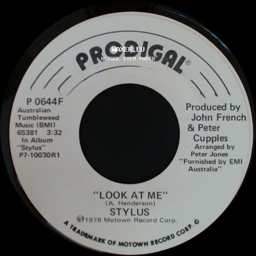 Stylus - Look At Me / Look At Me side B