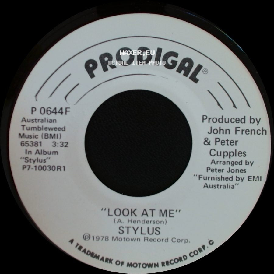 Stylus - Look At Me / Look At Me side A
