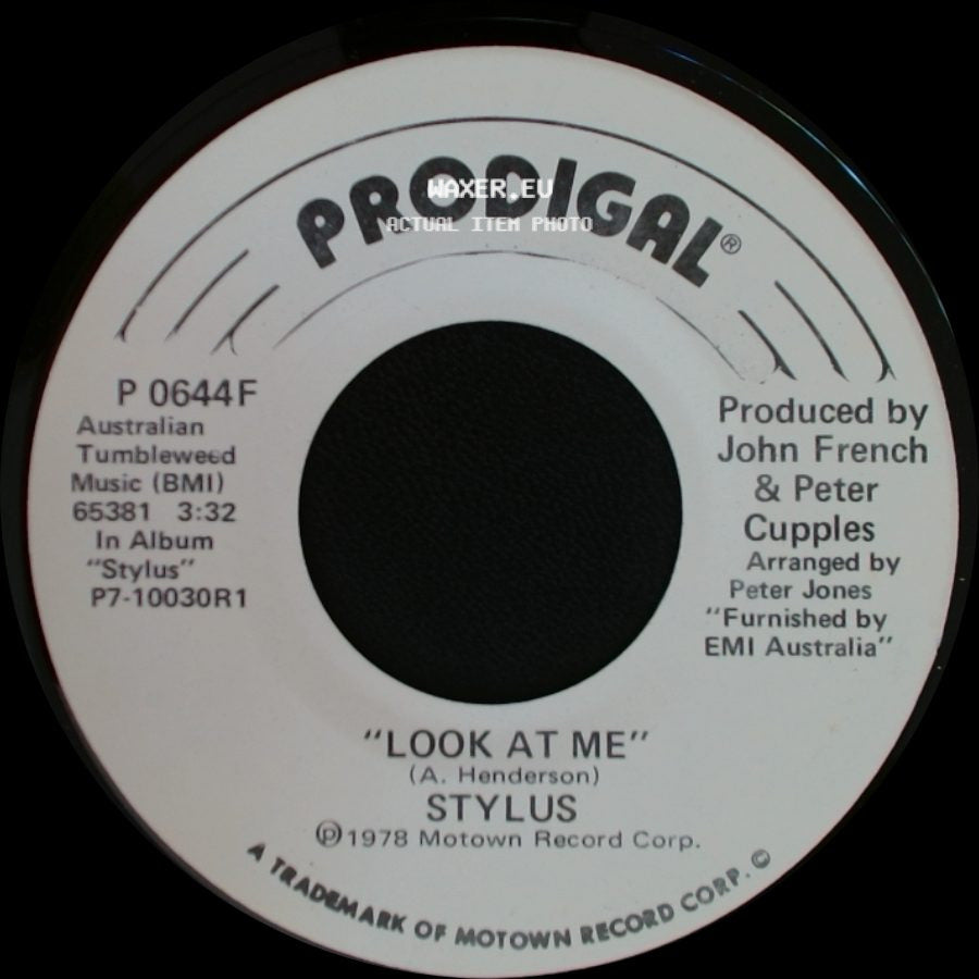 Stylus - Look At Me / Look At Me side A