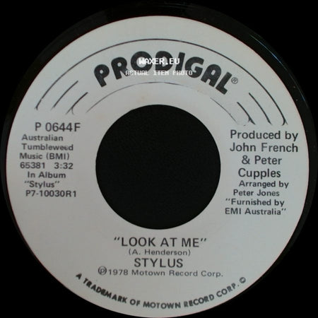 Stylus - Look At Me / Look At Me side B