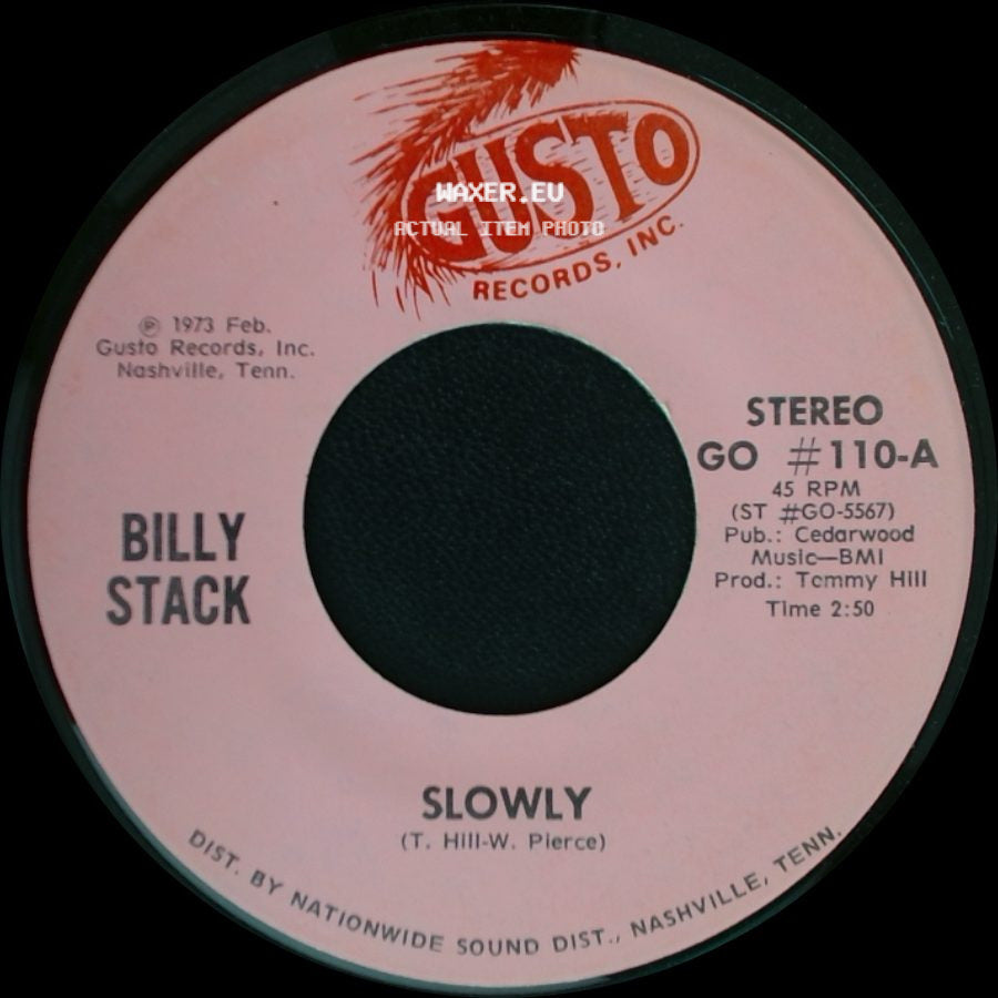 Billy Stack - Sorry / Slowly side B