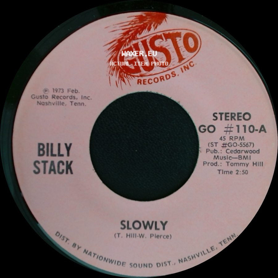Billy Stack - Sorry / Slowly side B