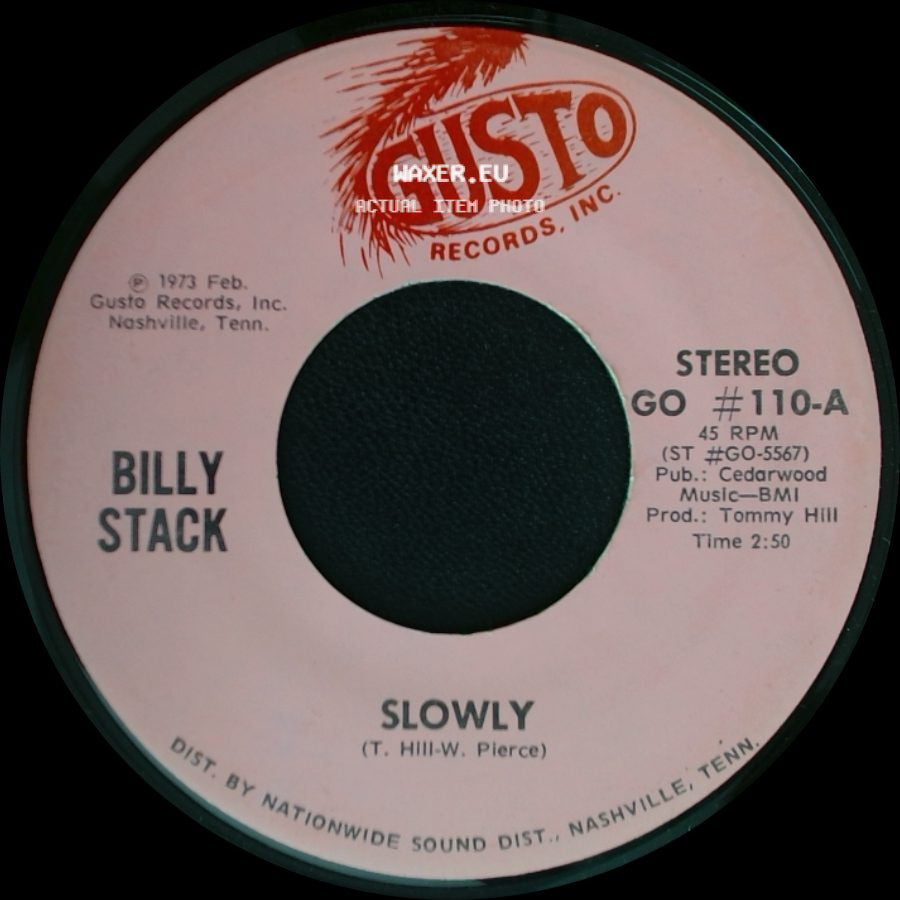 Billy Stack - Slowly / Sorry side A