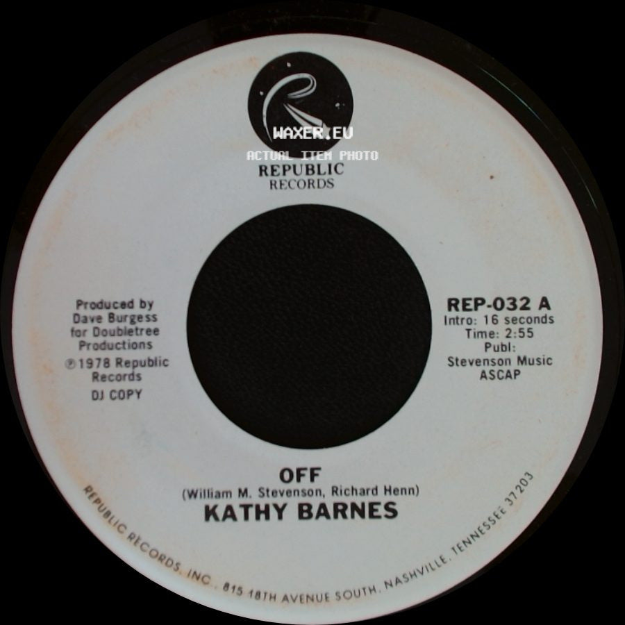 Kathy Barnes - Off / Off side A