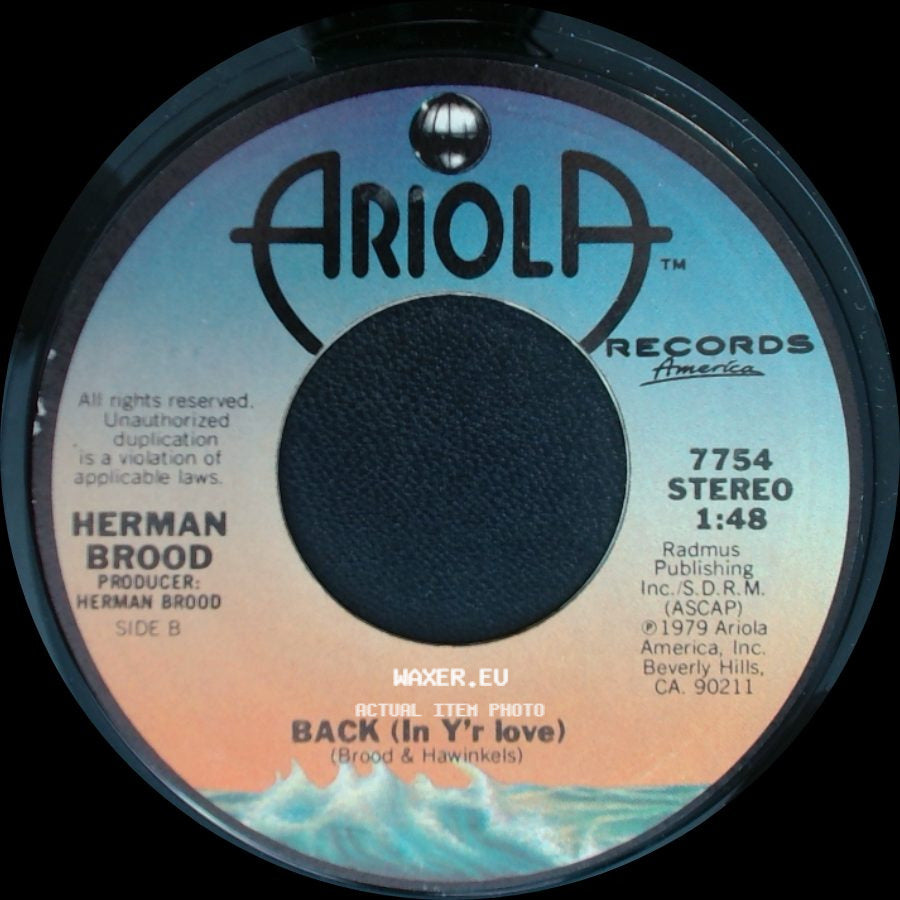 Herman Brood - Saturdaynight / Back (In Y'r Love) side B