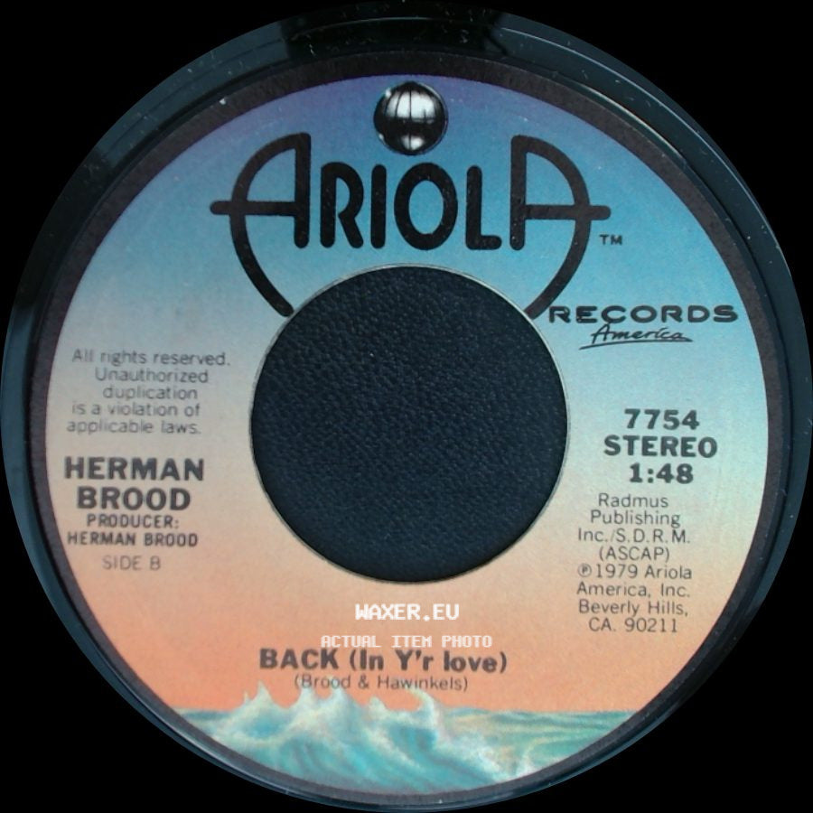 Herman Brood - Saturdaynight / Back (In Y'r Love) side B