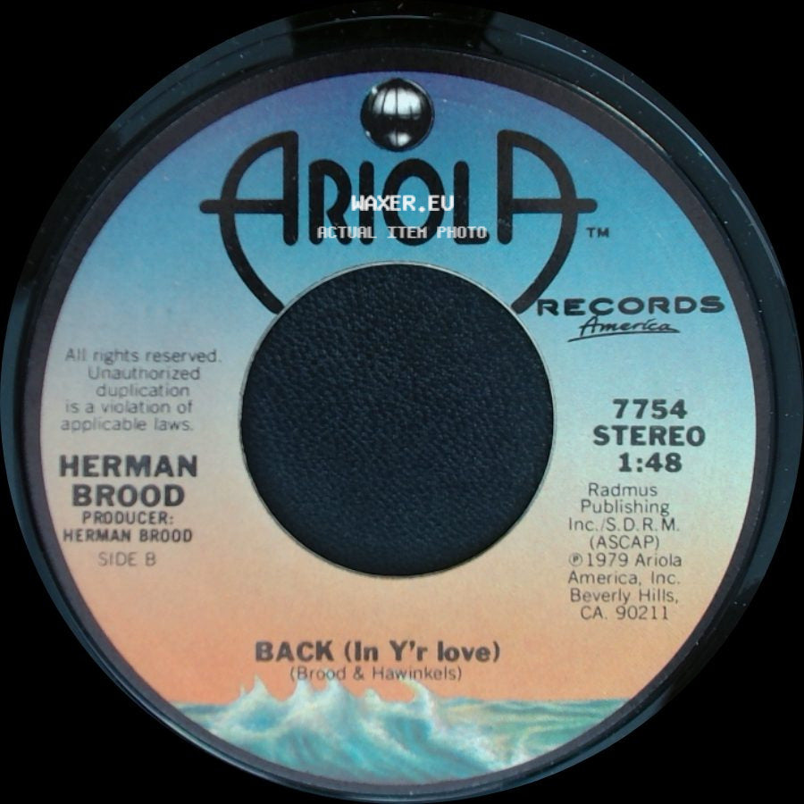 Herman Brood - Saturdaynight / Back (In Y'r Love) side B