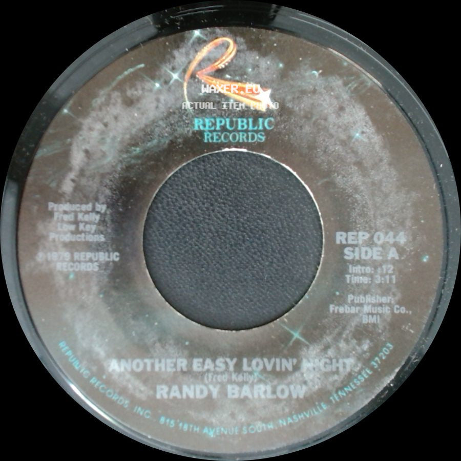 Randy Barlow - Another Easy Lovin' Night / Louisiana Delta side A