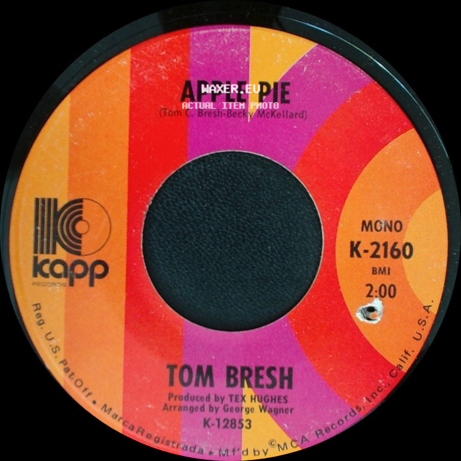 Tom Bresh - Apple Pie / D. B. Cooper, Where Are You? side A