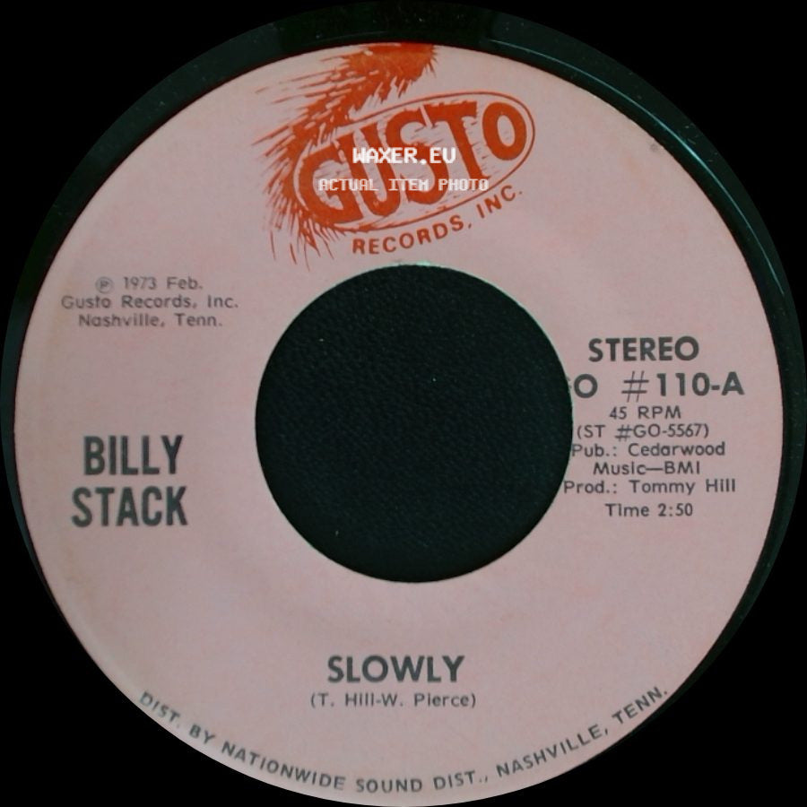 Billy Stack - Sorry / Slowly side B