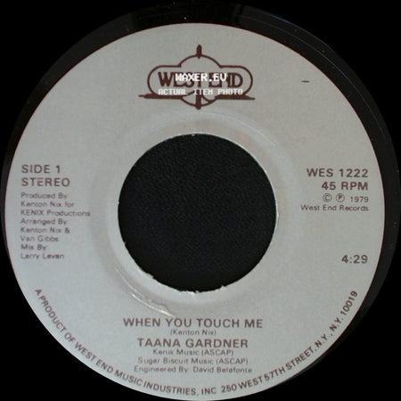Taana Gardner - When You Touch Me / Work That Body side A