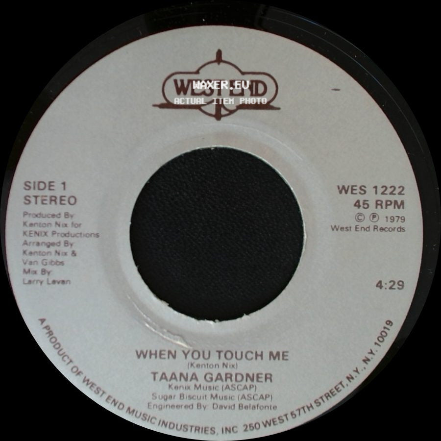 Taana Gardner - When You Touch Me / Work That Body side A