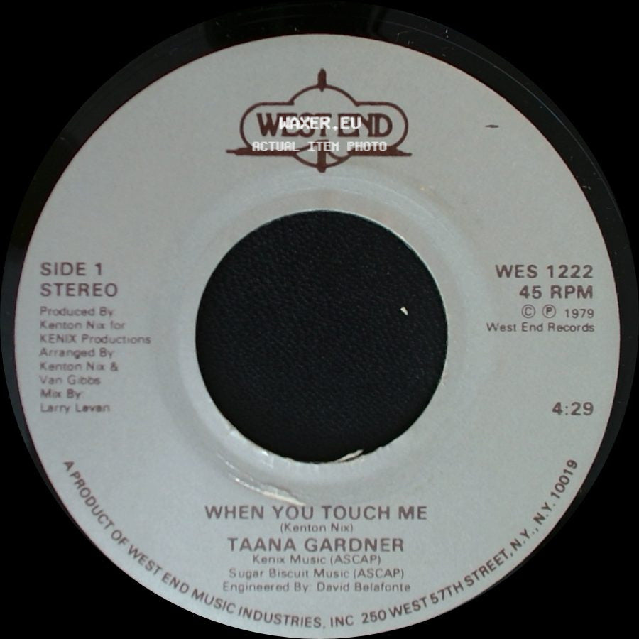 Taana Gardner - When You Touch Me / Work That Body side A