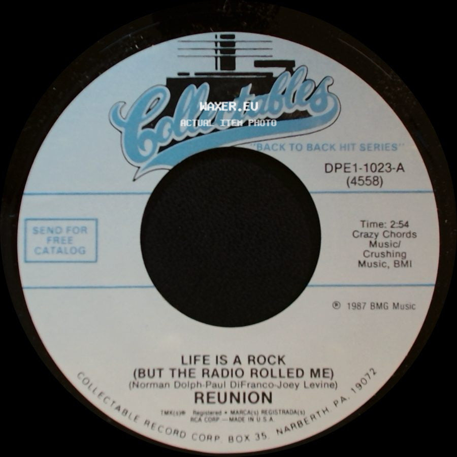 Reunion - Disco-Tekin / Life Is A Rock (But The Radio Rolled Me) side B