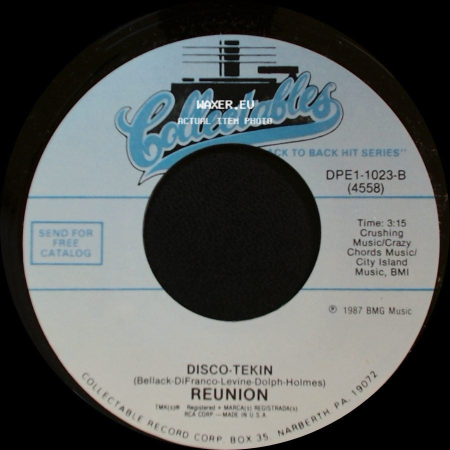 Reunion - Disco-Tekin / Life Is A Rock (But The Radio Rolled Me) side A