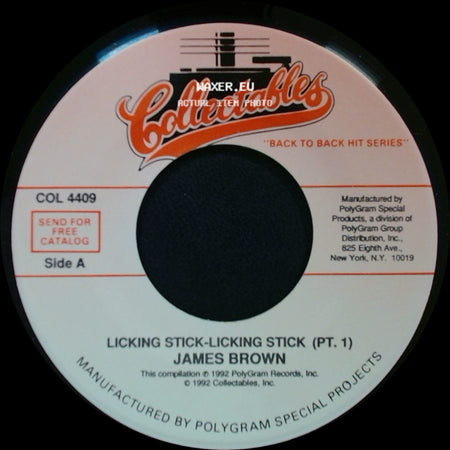 James Brown - Licking Stick-Licking Stick (Pt. 1) / Licking Stick-Licking Stick (Pt. 2) side A
