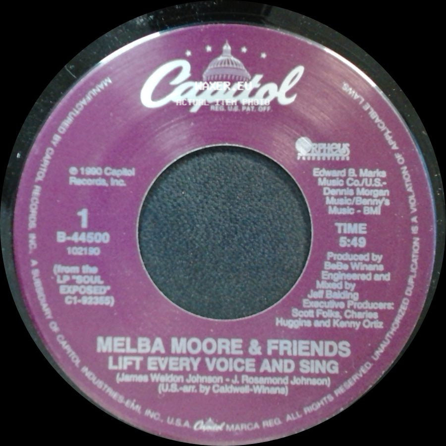 Melba Moore & Friends - Lift Every Voice And Sing / Lift Every Voice And Sing side B