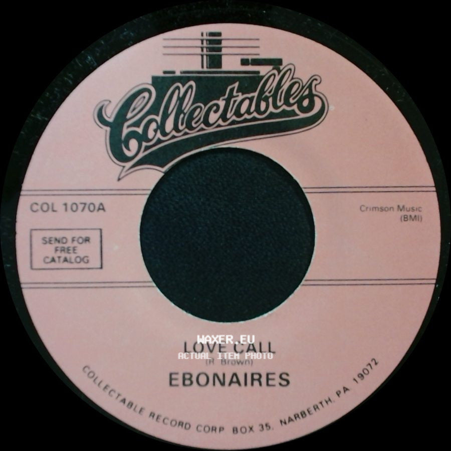 Ebonaires - Somewhere In My Heart / Love Call side B