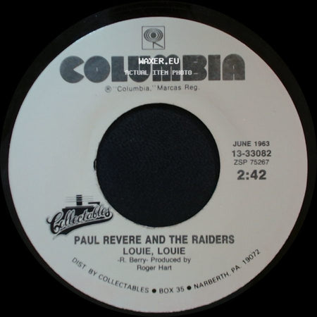 Paul Revere And The Raiders - Louie - Go Home / Louie, Louie side B
