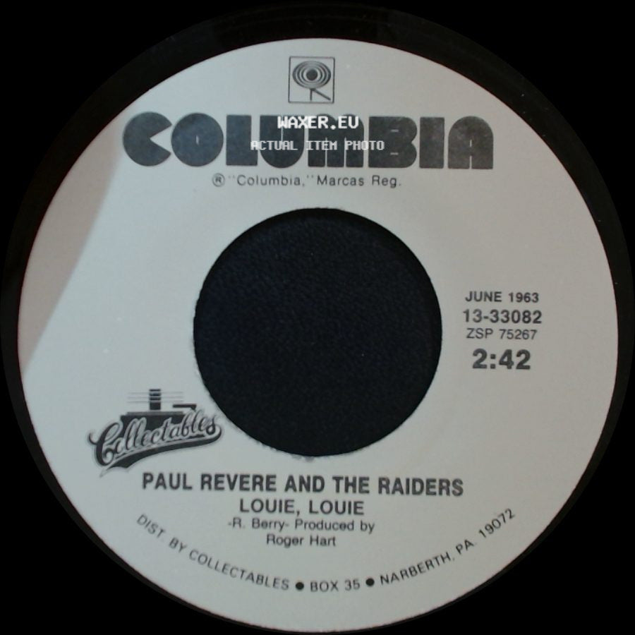 Paul Revere And The Raiders - Louie - Go Home / Louie, Louie side B