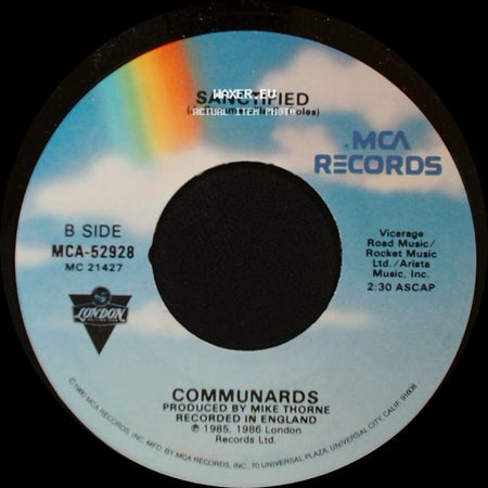 Communards - Don't Leave Me This Way / Sanctified side B