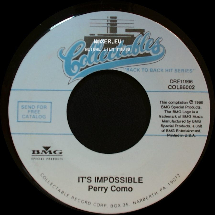 Perry Como - Seattle / It's Impossible side B