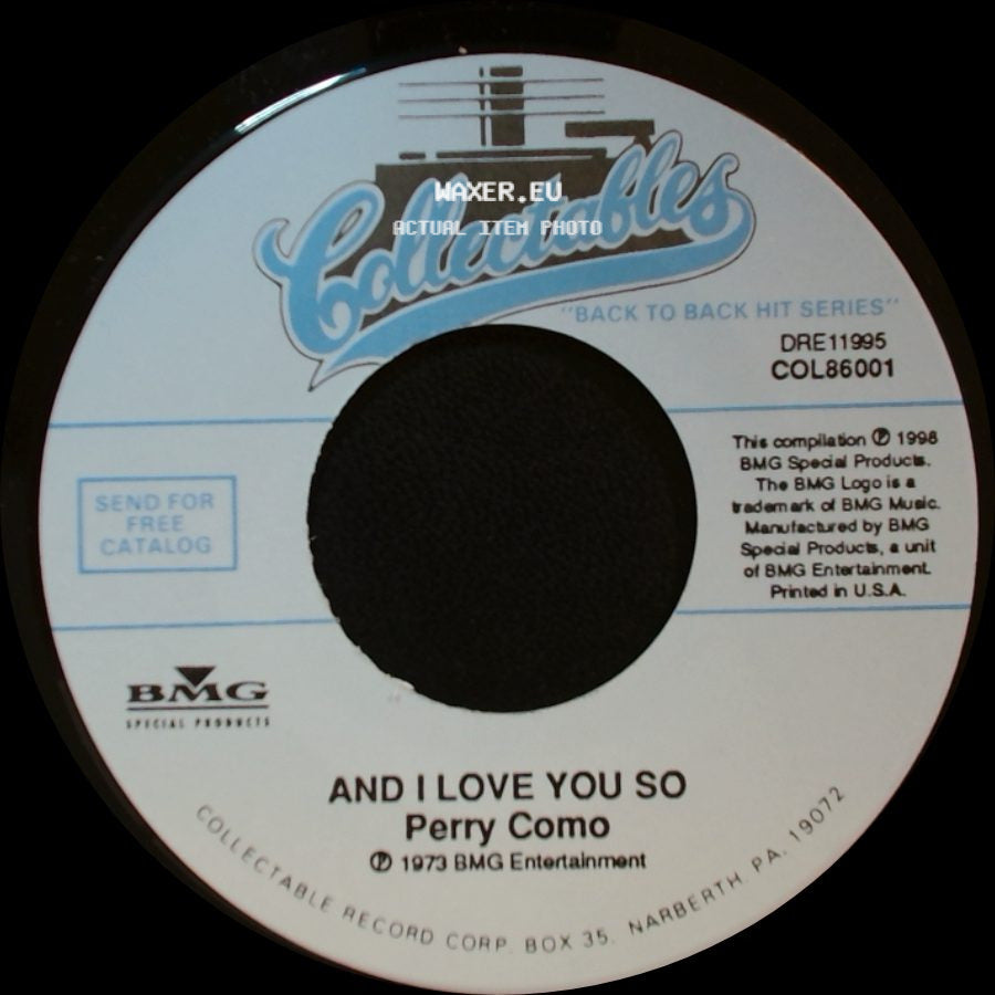 Perry Como - Love Looks So Good On You / And I Love You So side B