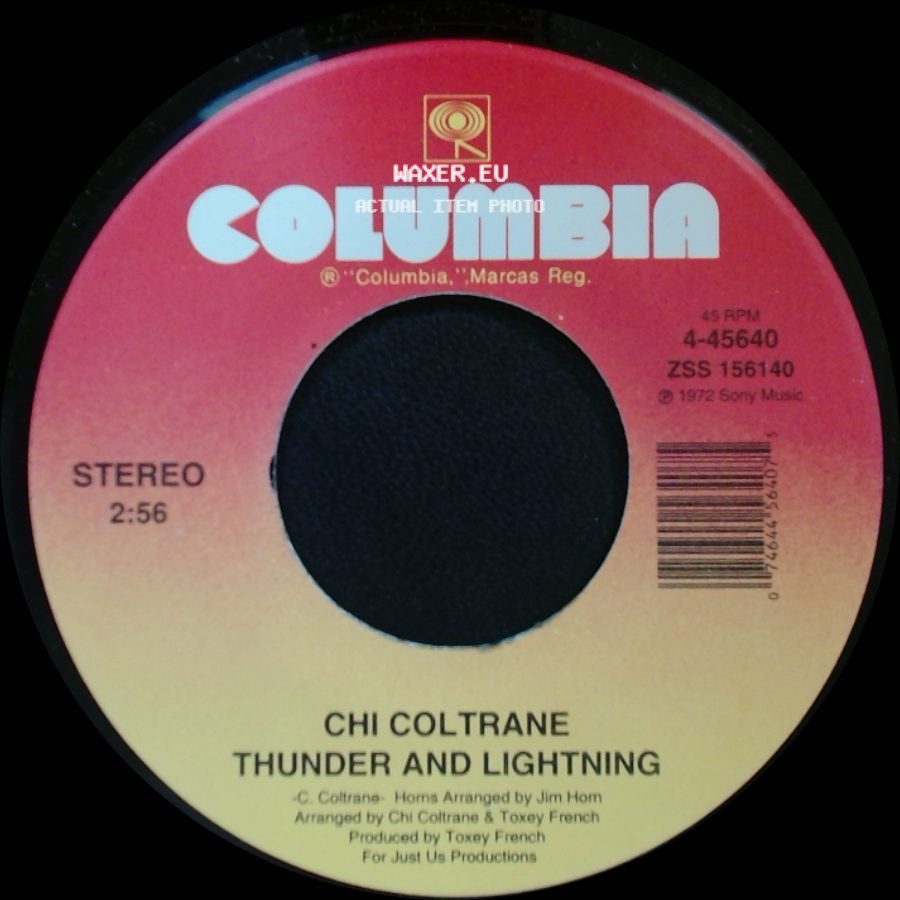 Chi Coltrane - Time To Come In / Thunder And Lightning side B
