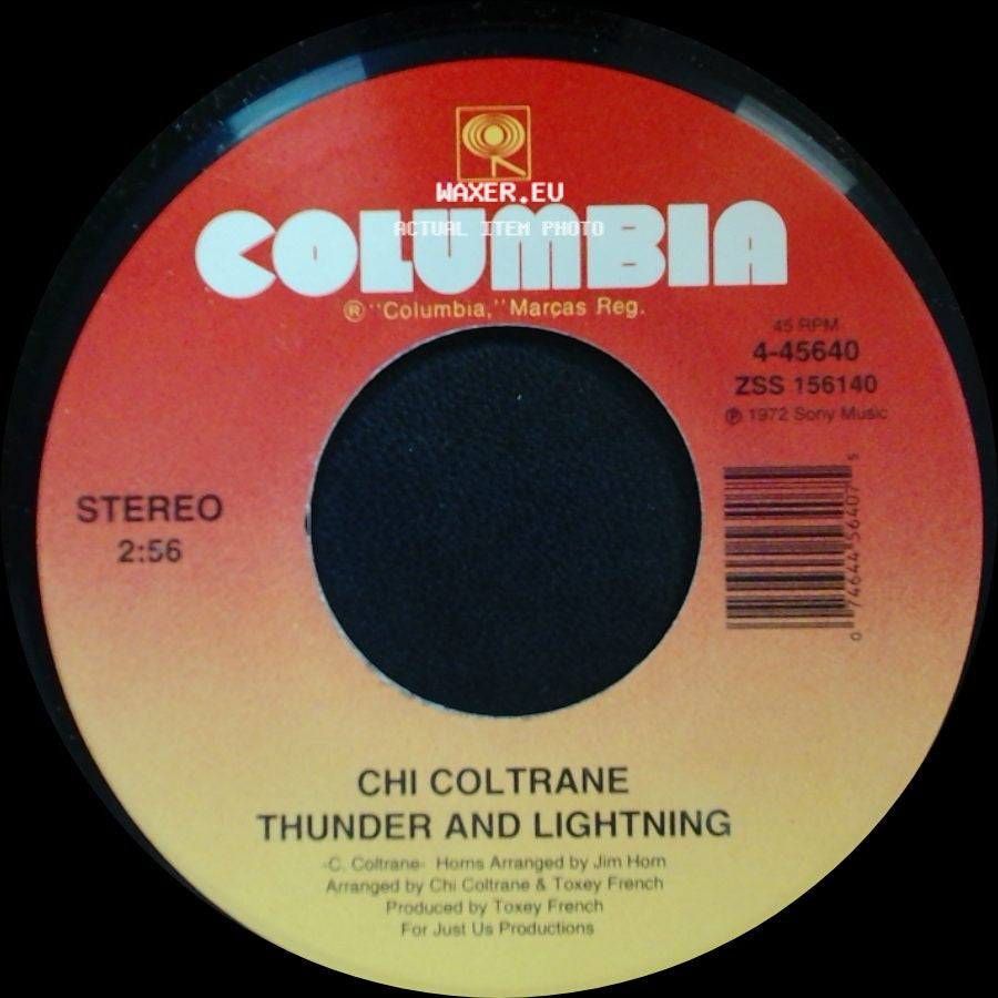 Chi Coltrane - Thunder And Lightning / Time To Come In side A
