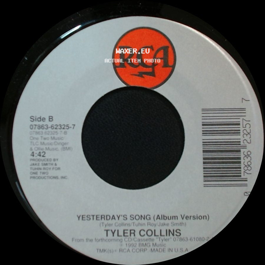 Tyler Collins - It Doesn't Matter (Radio Version) / Yesterday's Song (Album Version) side B