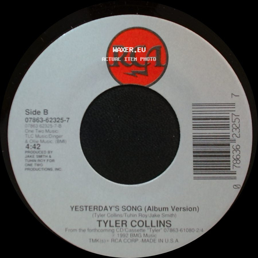 Tyler Collins - It Doesn't Matter (Radio Version) / Yesterday's Song (Album Version) side B
