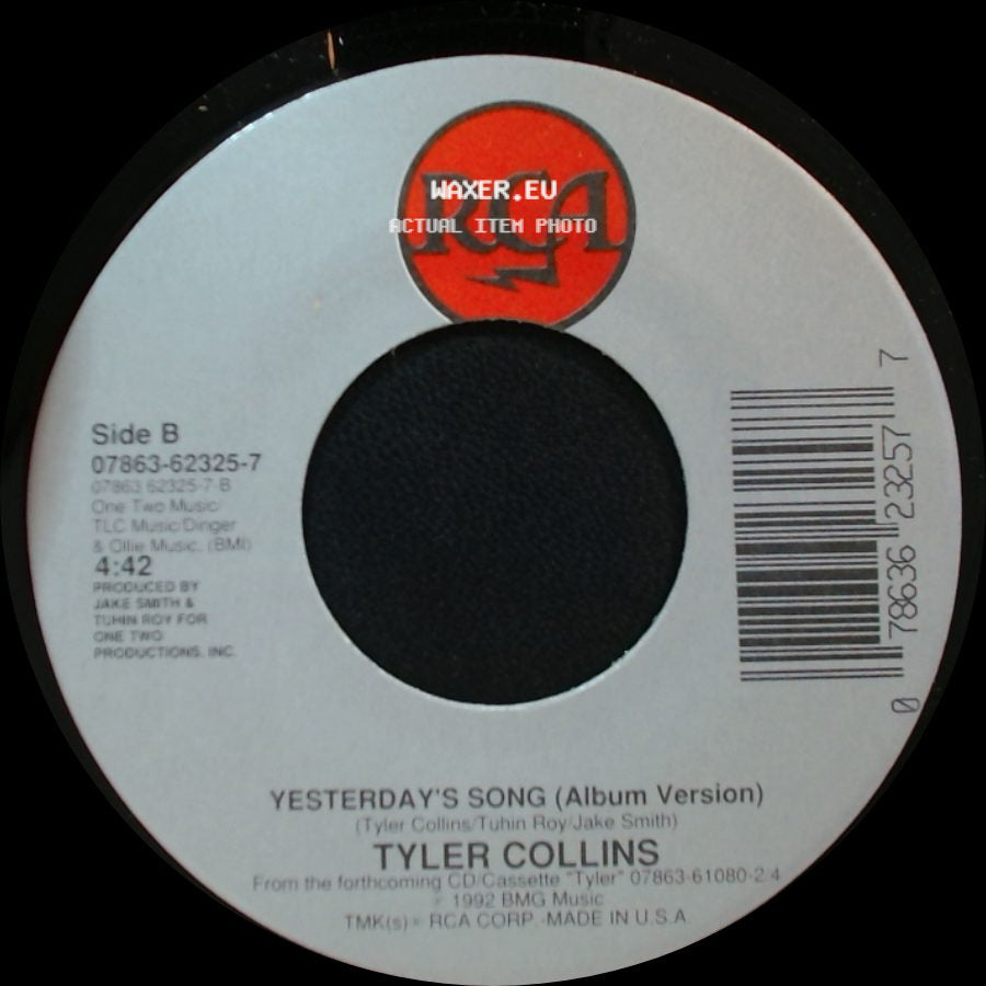 Tyler Collins - It Doesn't Matter (Radio Version) / Yesterday's Song (Album Version) side B