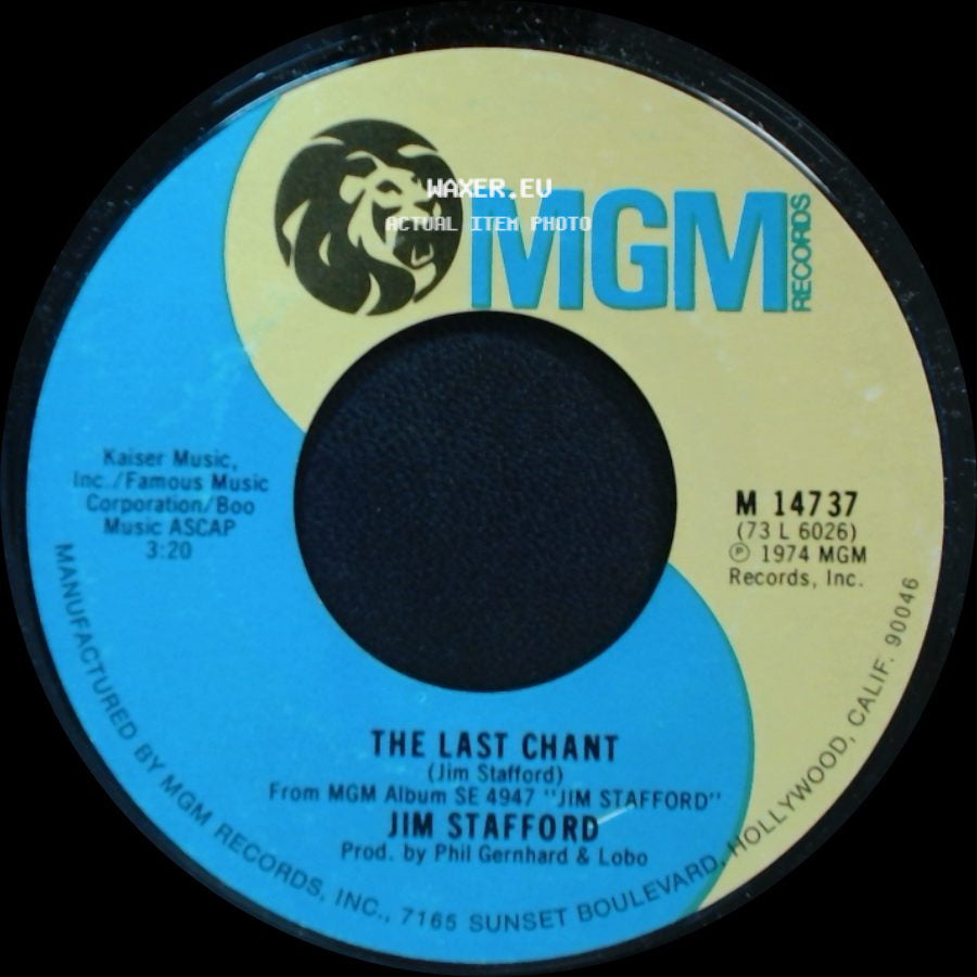 Jim Stafford - Wildwood Weed / The Last Chant side B
