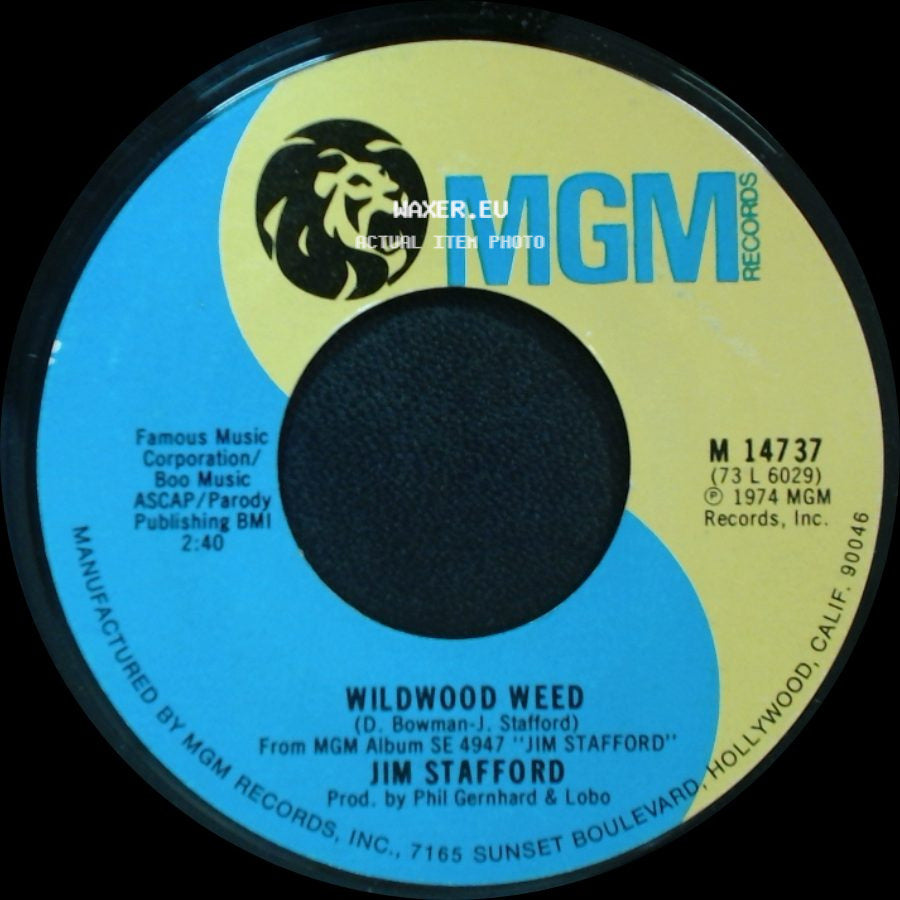 Jim Stafford - Wildwood Weed / The Last Chant side A
