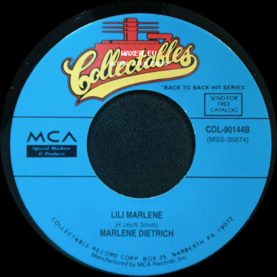 Marlene Dietrich / Morris Stoloff - Lili Marlene / Moonglow And Theme From "Picnic" side A