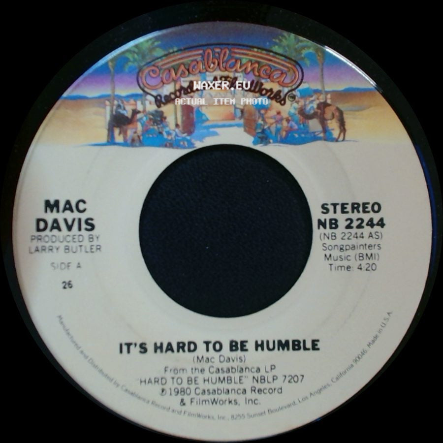 Mac Davis - It's Hard To Be Humble / The Greatest Gift Of All side A