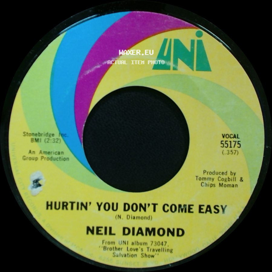 Neil Diamond - Holly Holy / Hurtin' You Don't Come Easy side B