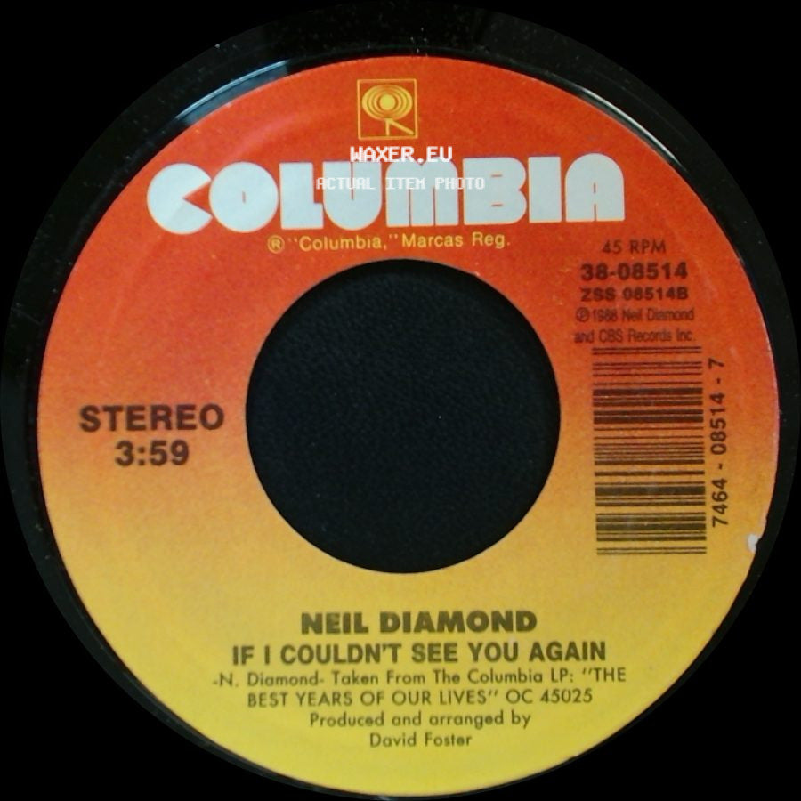 Neil Diamond - If I Couldn't See You Again / This Time side A