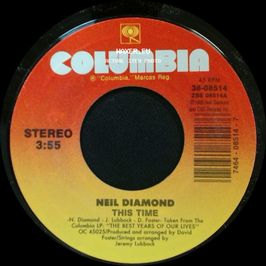 Neil Diamond - If I Couldn't See You Again / This Time side B