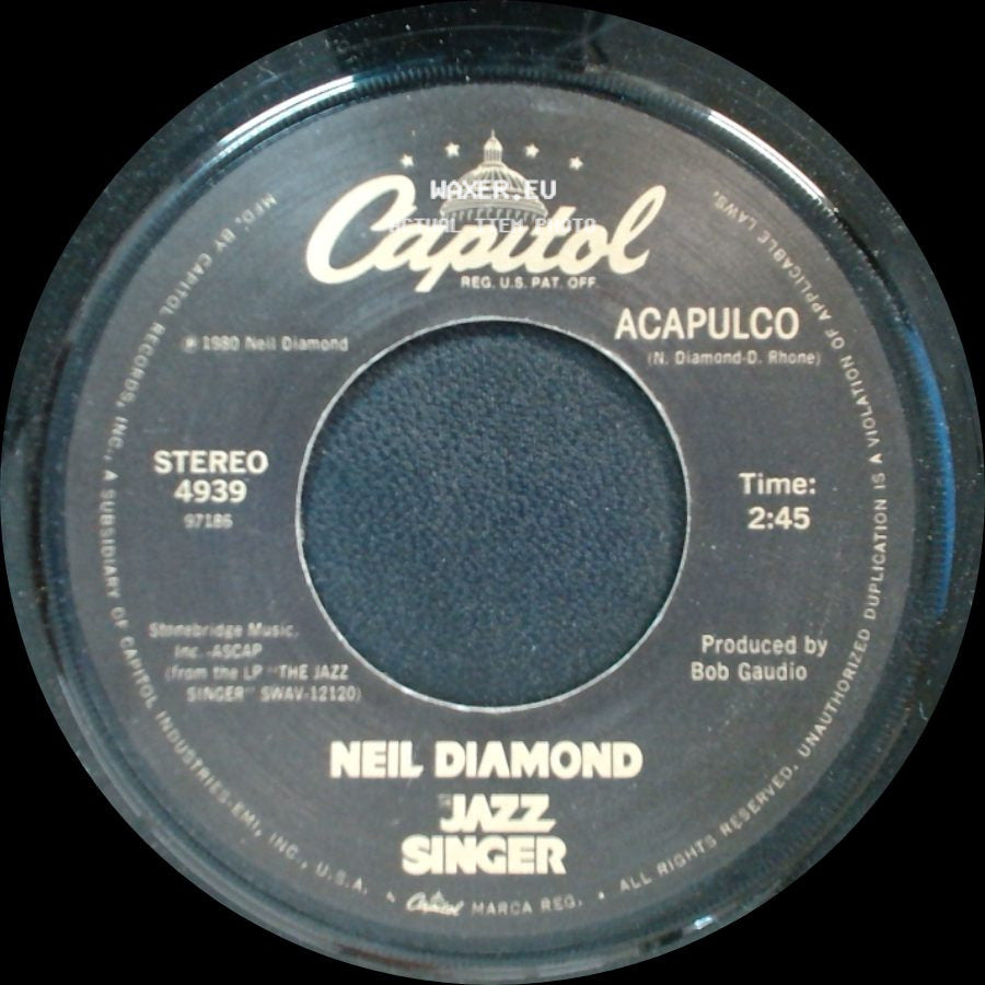 Neil Diamond - Love On The Rocks / Acapulco side B