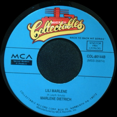 Marlene Dietrich / Morris Stoloff - Lili Marlene / Moonglow And Theme From Picnic side A